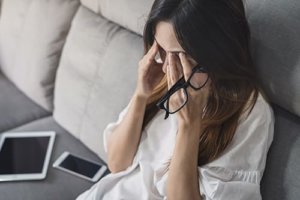 woman suffering from work related stress