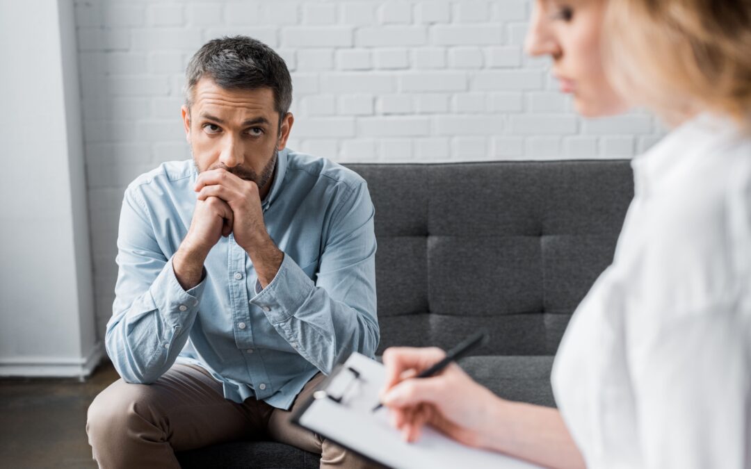 Man on consultation