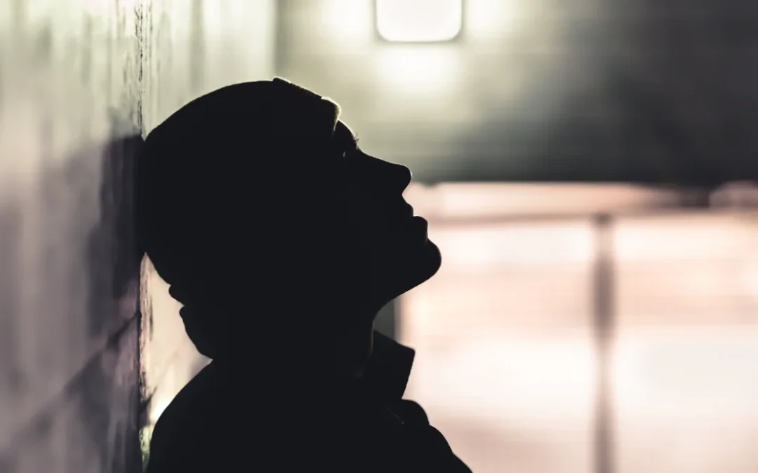 Depressed anxious person suffer from trauma